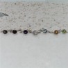 Zilveren ring met ronde edelsteen van 6mm