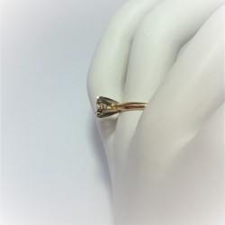 Geelgouden ring met diamant