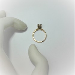 Geelgouden ring met diamant