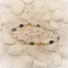 Zilveren multicolourarmband met 11 edelstenen