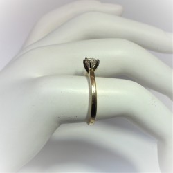 Geelgouden ring met gele diamant