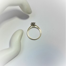 Geelgouden ring met gele diamant