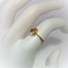 Geelgouden ring met ronde citrien