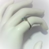 Zilveren ring met ovale topaas en ronde edelstenen
