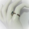 Ring met driehoekige blauwe topaas