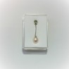 Zilveren hanger met parel en peridoot