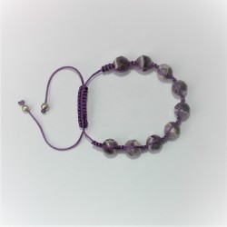 Shamballa armband amethist