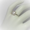 Ring met solitair witte parel