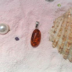 Hanger met gladde amber van 19 bij 12 mm