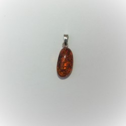 Hanger met gladde amber van 19 bij 12 mm