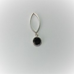 Hanger met ronde rookkwarts