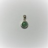 Zilveren hanger met ronde jade