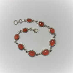 Armband met ovale carneool