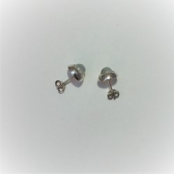 Zilveren oorstekers met maansteen