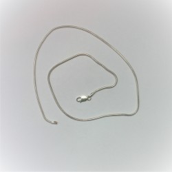 Zilveren slangenketting 45 cm